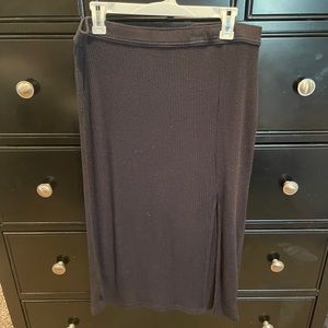 Abercrombie & Fitch black Sweater MIDI Skirt, Size XL